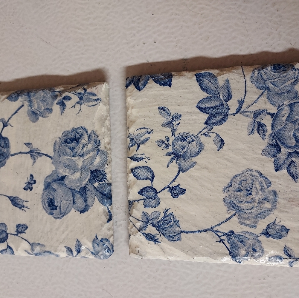 Set of 2 slate coasters